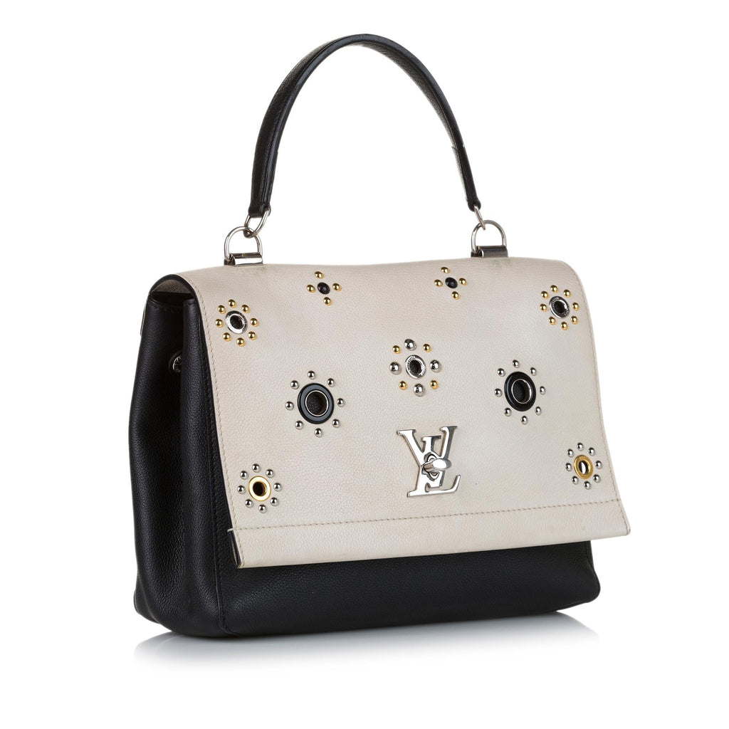 Louis Vuitton Spring 2017 LockMe II Mechanical Flowers Satchel (SHG-36892)