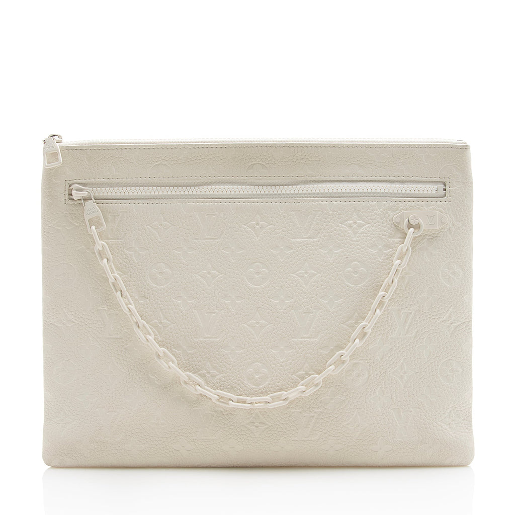 Louis Vuitton Taurillon Monogram Solar Ray A4 Pouch (SHF-22981)