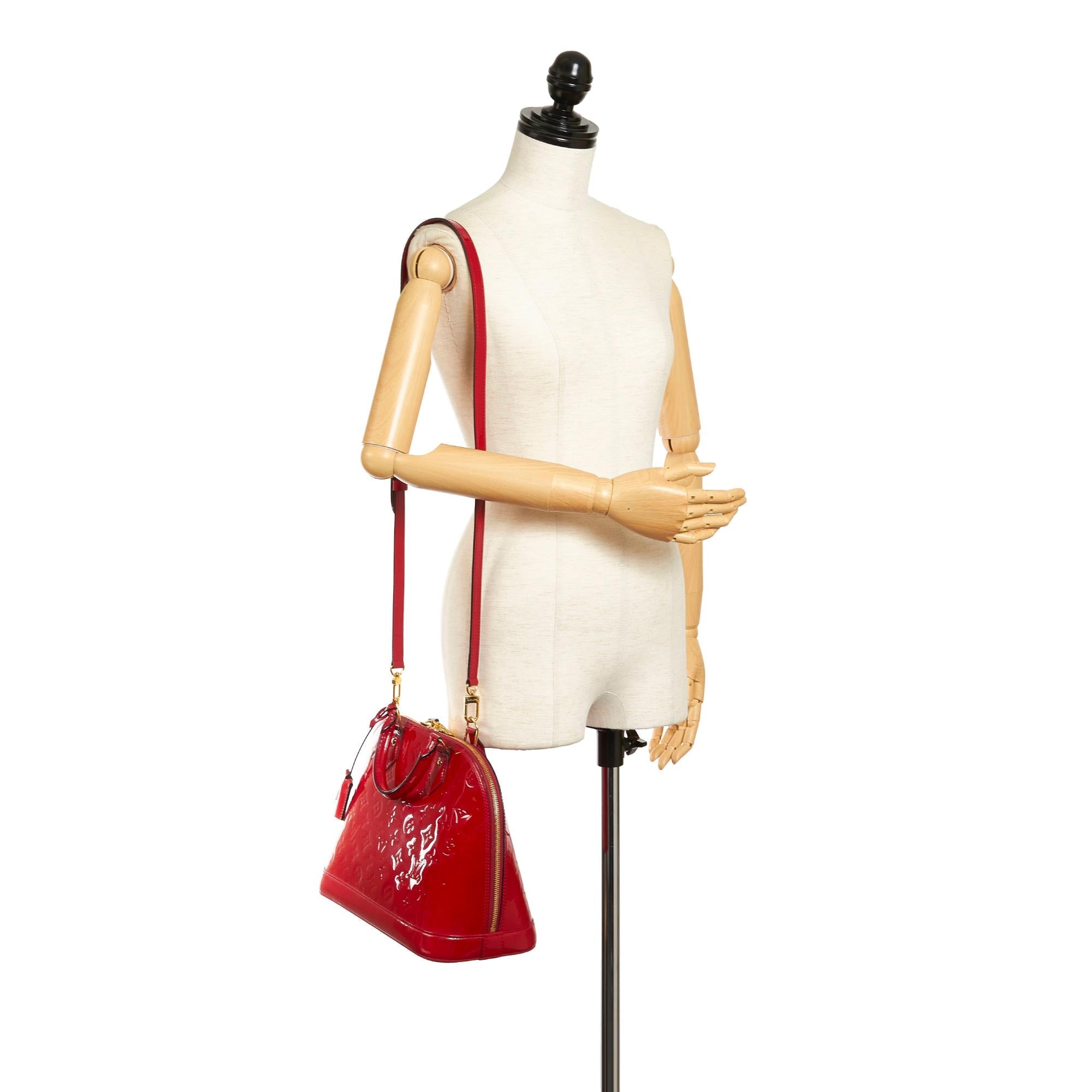 Louis Vuitton Vernis Alma PM (SHG-33441)