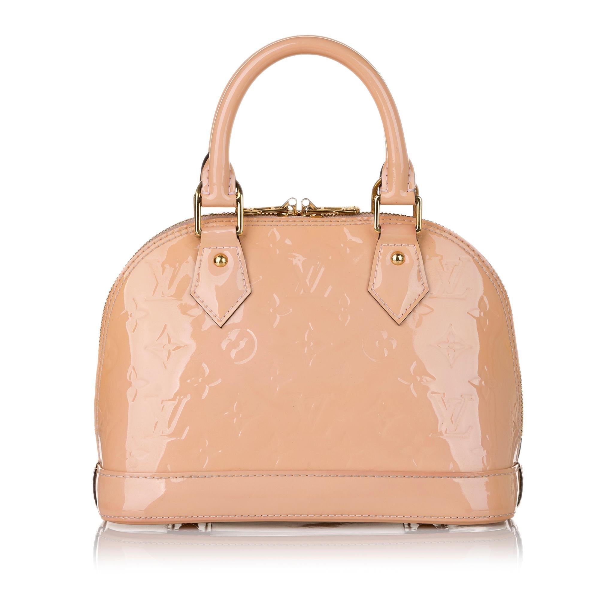 Louis Vuitton Vernis Flower Alma BB (SHG-32578)