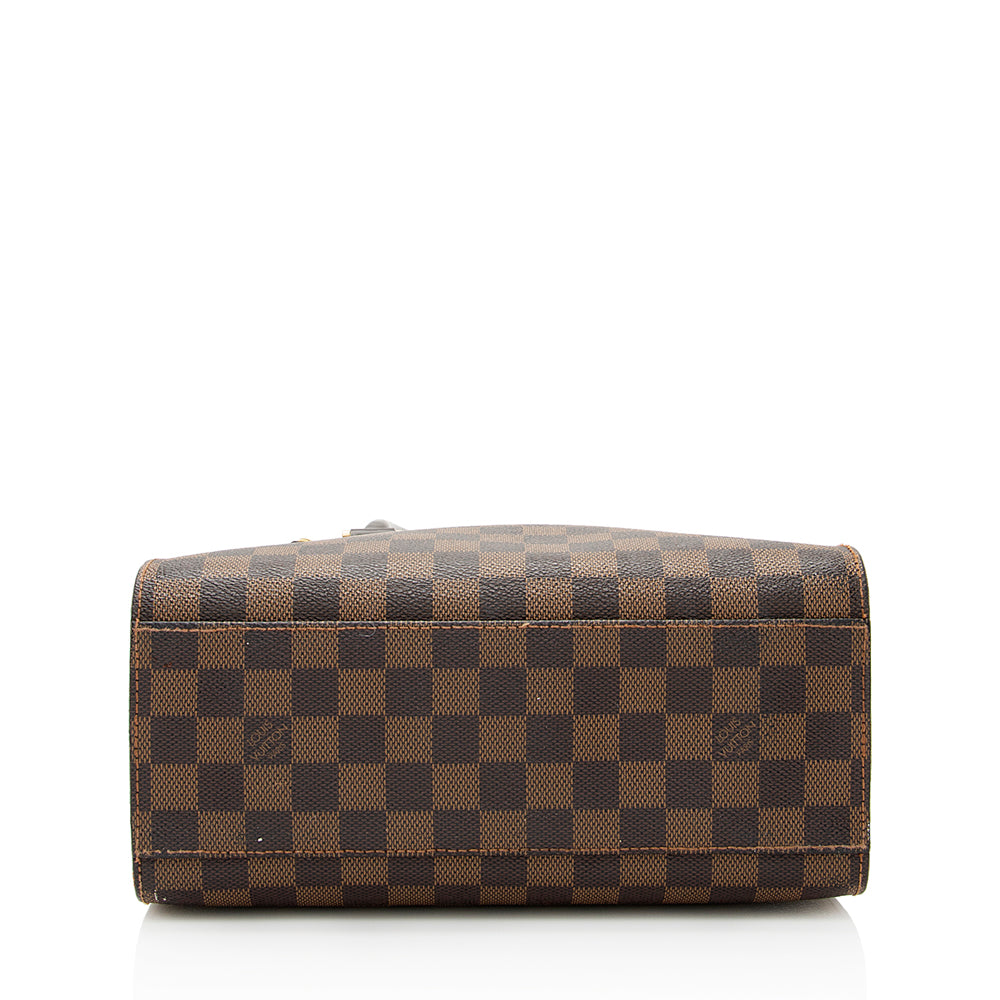 Louis Vuitton Vintage Damier Ebene Canvas Triana Satchel (SHF-21939)