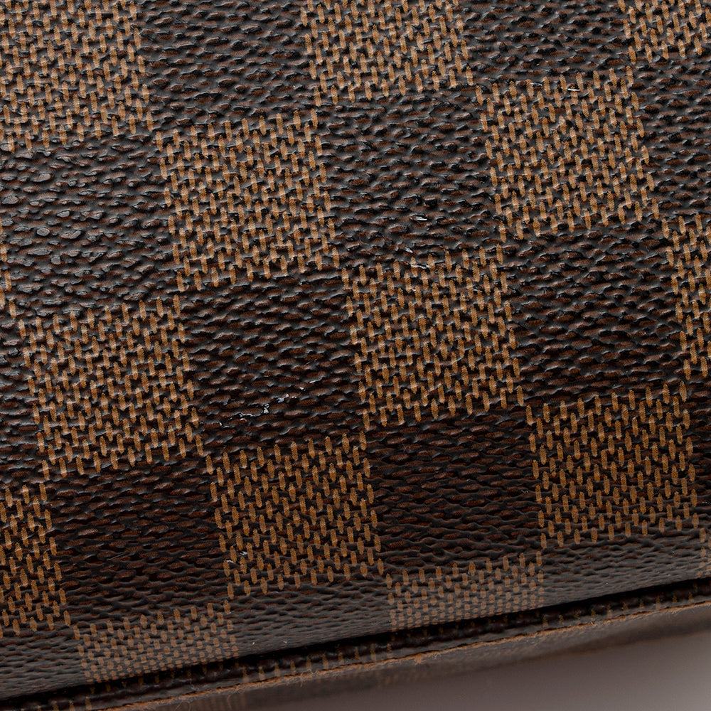 Louis Vuitton Vintage Damier Ebene Canvas Triana Satchel (SHF-21939)