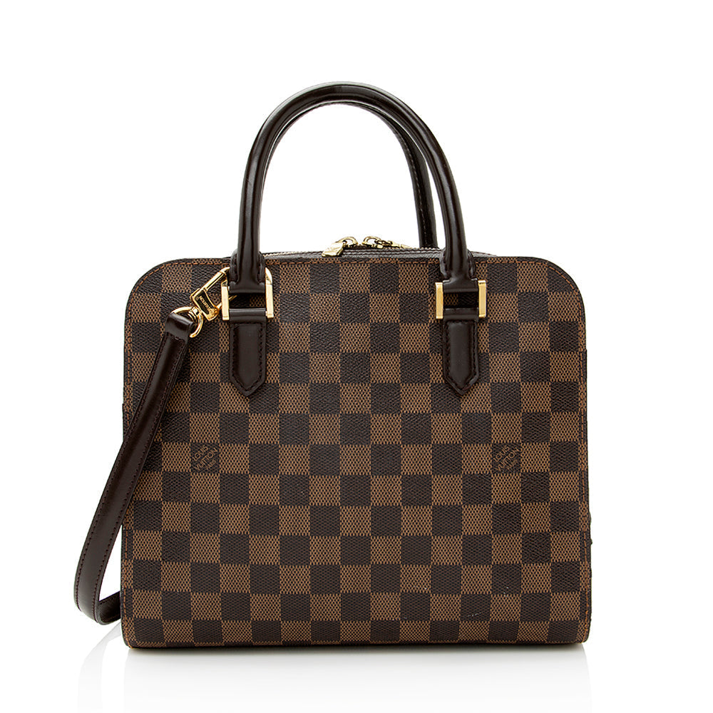 Louis Vuitton Vintage Damier Ebene Canvas Triana Satchel (SHF-21939)