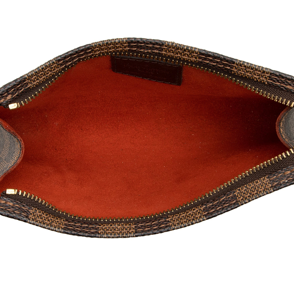 Louis Vuitton Vintage Damier Ebene Marais Bucket Pouch (SHF-22818)