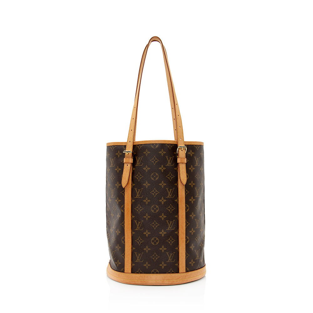Louis Vuitton Vintage Monogram Canvas Bucket GM Tote (SHF-21446)