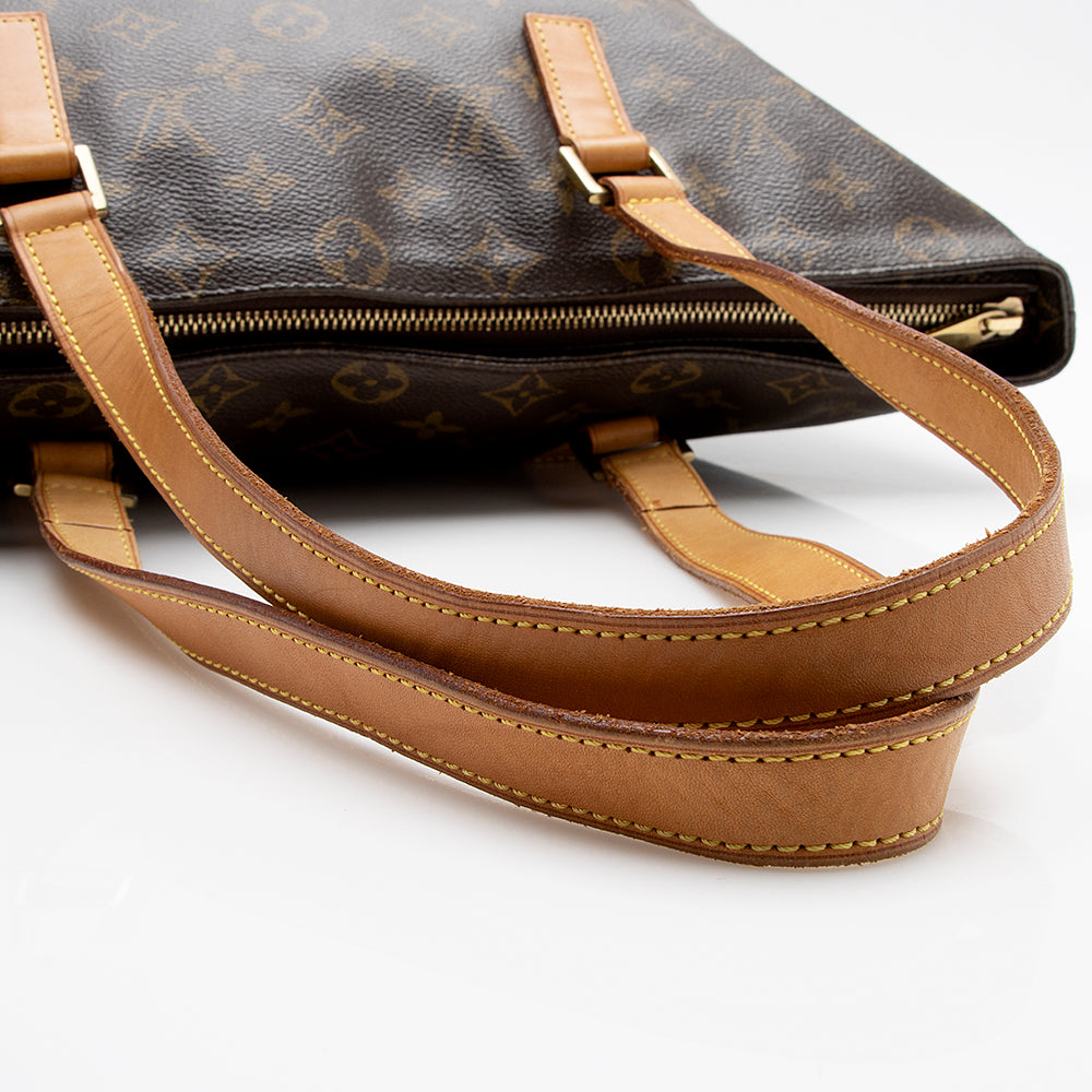 Louis Vuitton Vintage Monogram Canvas Cabas Mezzo Tote (SHF-15326)