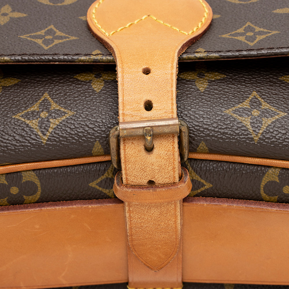 Louis Vuitton Vintage Monogram Canvas Cartouchiere GM Shoulder Bag (SHF-21275)
