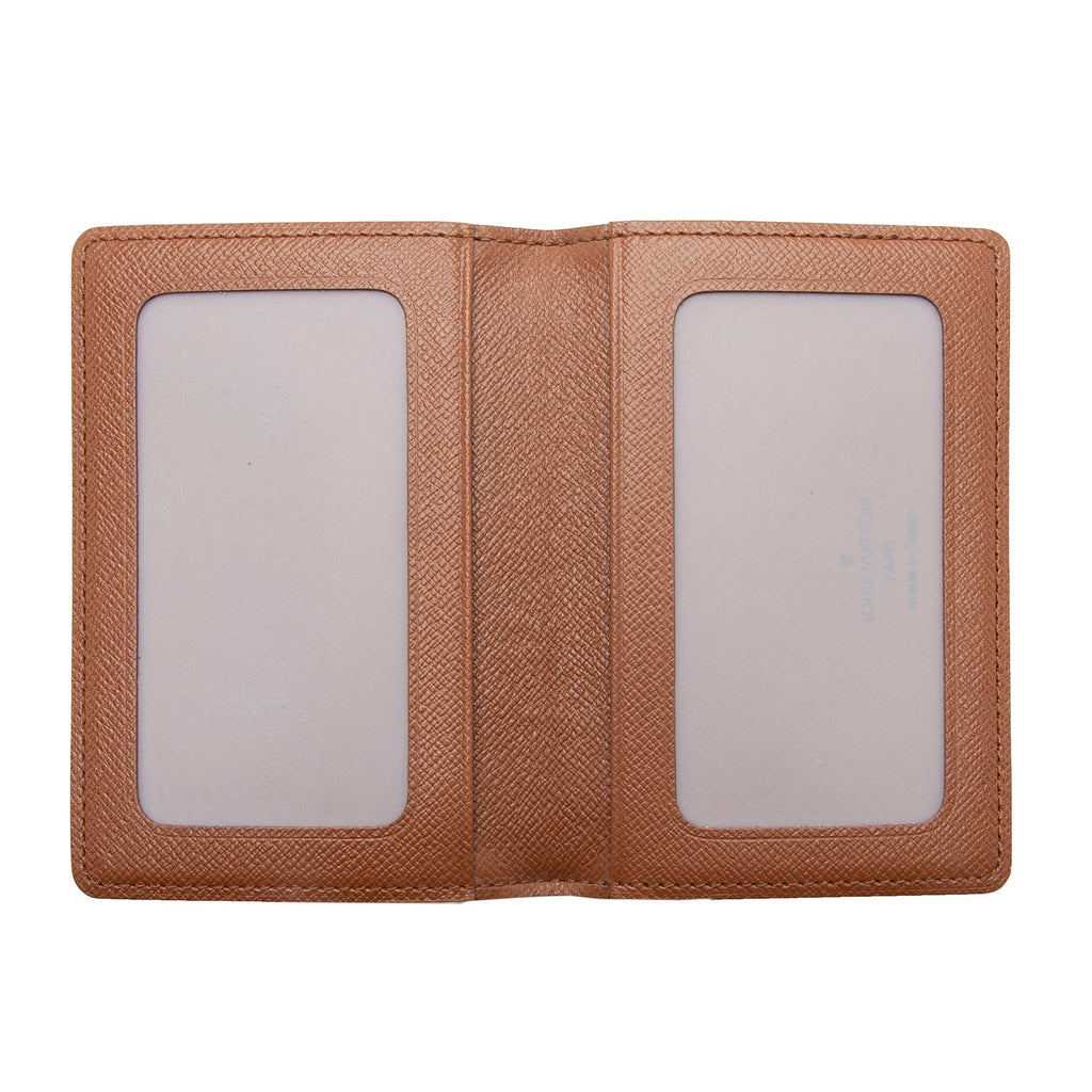 Louis Vuitton Vintage Monogram Canvas Vertical Card Case (SHF-bxpH36)