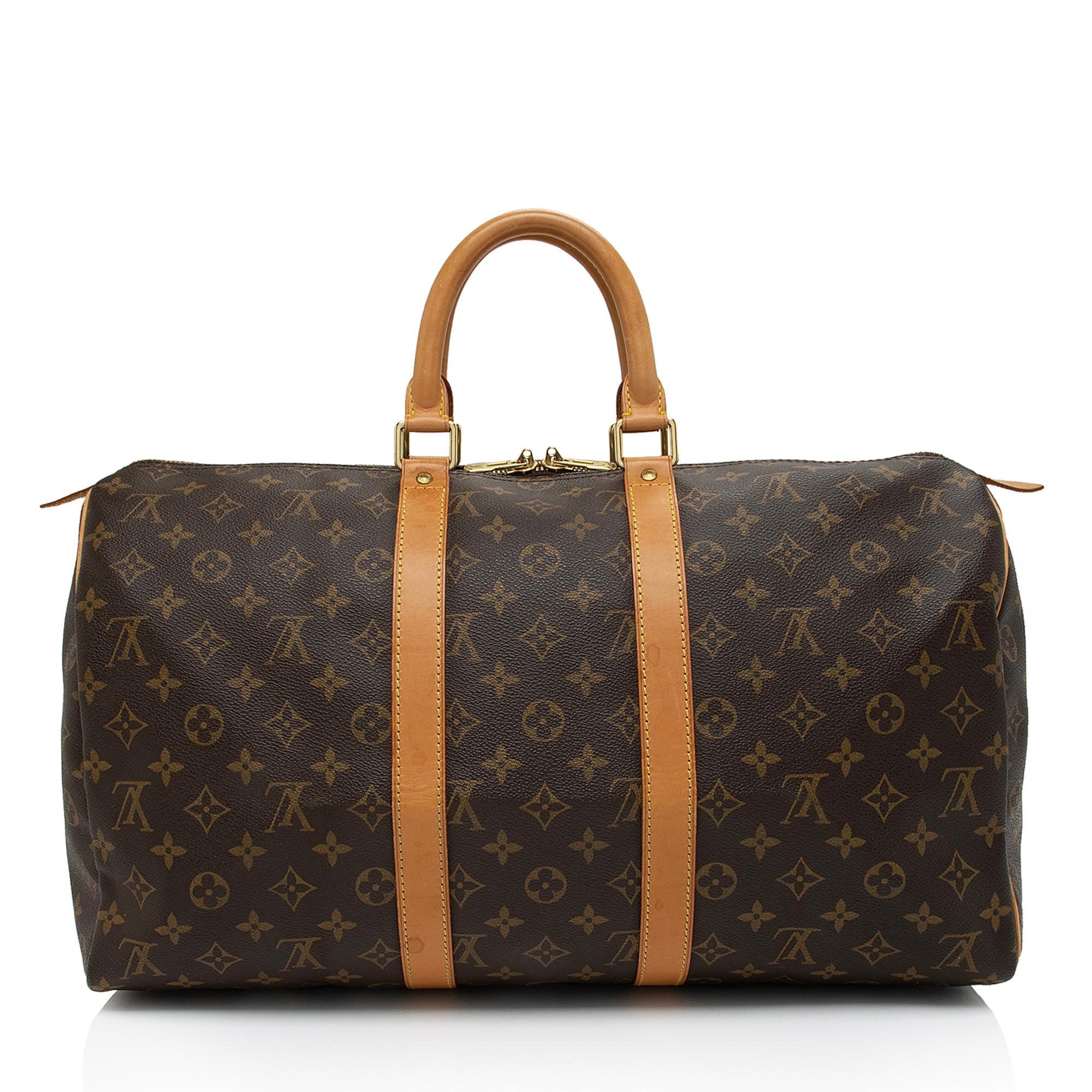 Louis Vuitton Vintage Monogram Canvas Keepall 45 Duffle Bag (SHF-6rTrqZ)