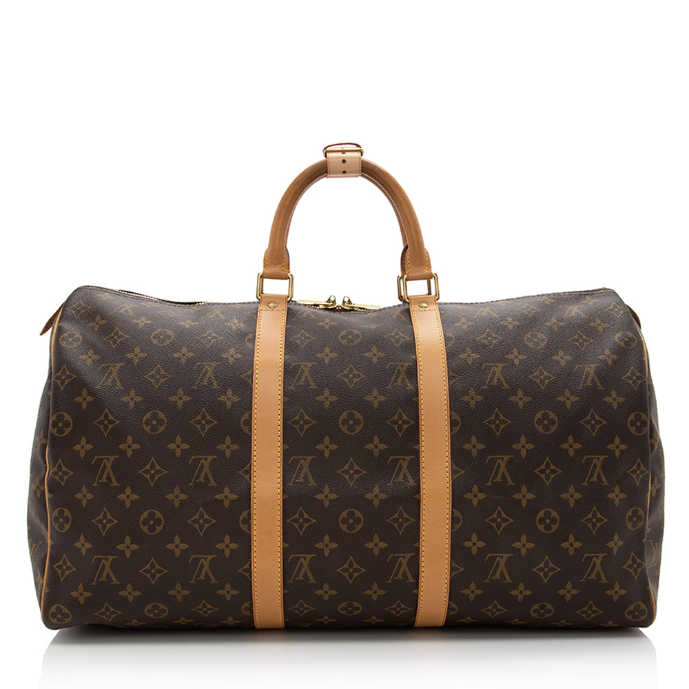 Louis Vuitton Vintage Monogram Canvas Keepall 50 Duffel Bag (SHF-17140)