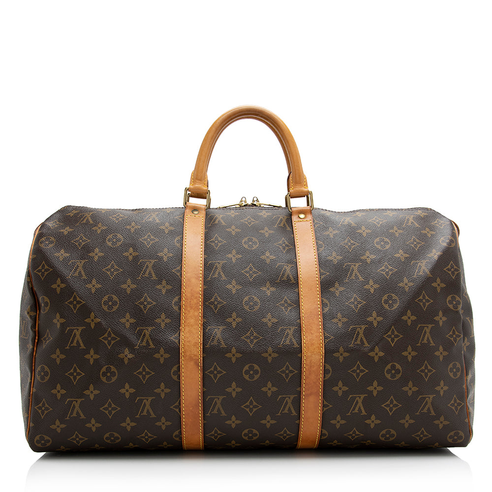 Louis Vuitton Vintage Monogram Canvas Keepall 50 Duffel Bag (SHF-21185)