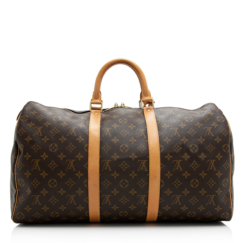 Louis Vuitton Vintage Monogram Canvas Keepall 50 Duffel Bag (SHF-21494)