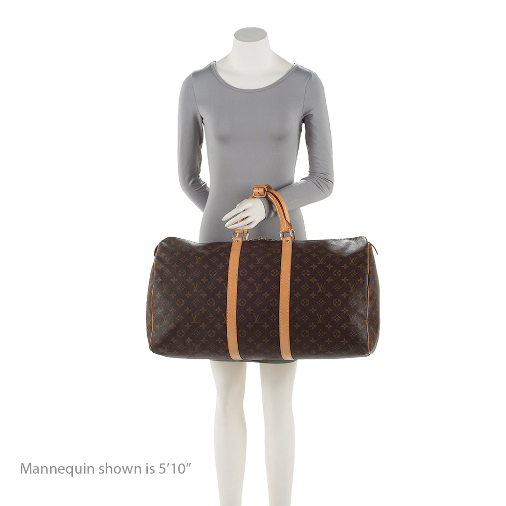 Louis Vuitton Monogram Canvas Keepall 55 Duffel Bag (SHF-20296)