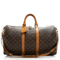 Louis Vuitton Vintage Monogram Canvas Keepall Bandouliere 50 Duffle Bag (SHF-21765)