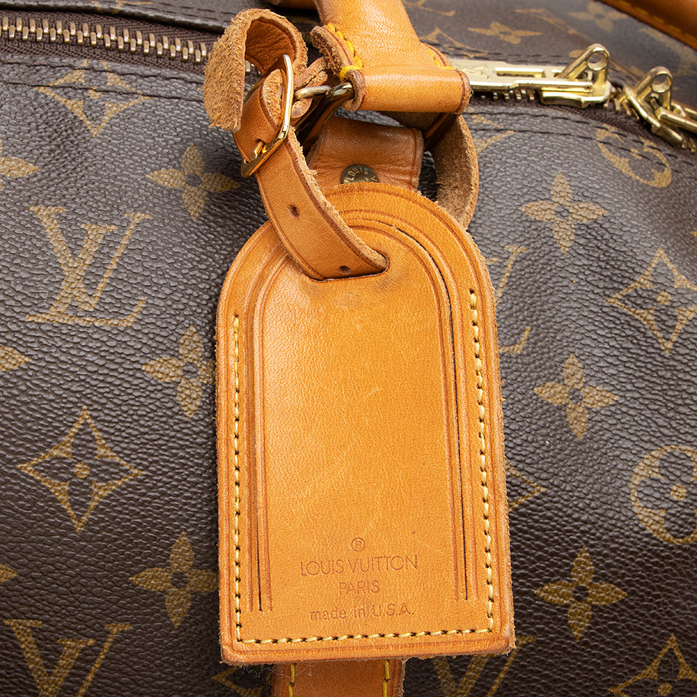 Louis Vuitton Vintage Monogram Canvas Keepall Bandouliere 50 Duffle Bag (SHF-21765)