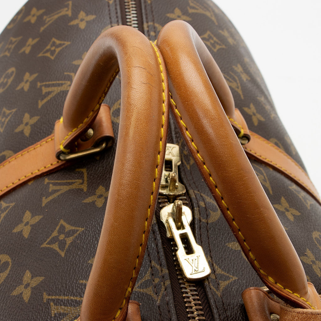 Louis Vuitton Vintage Monogram Canvas Keepall Bandouliere 50 Duffel Bag (SHF-22254)