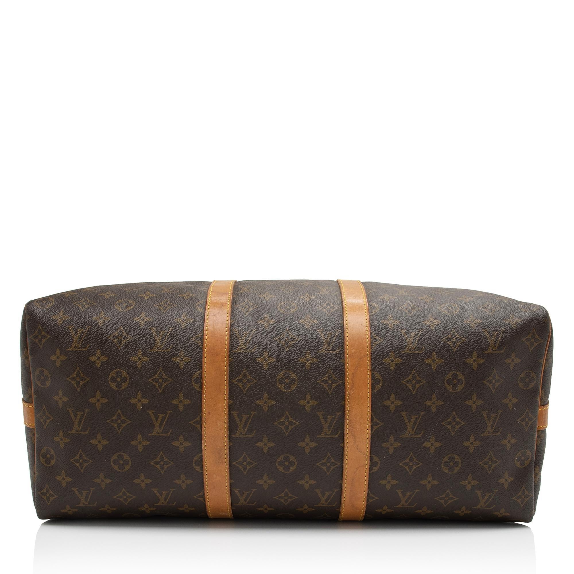 Louis Vuitton Vintage Monogram Canvas Keepall Bandouliere 50 Duffle Bag (SHF-RB8b0U)