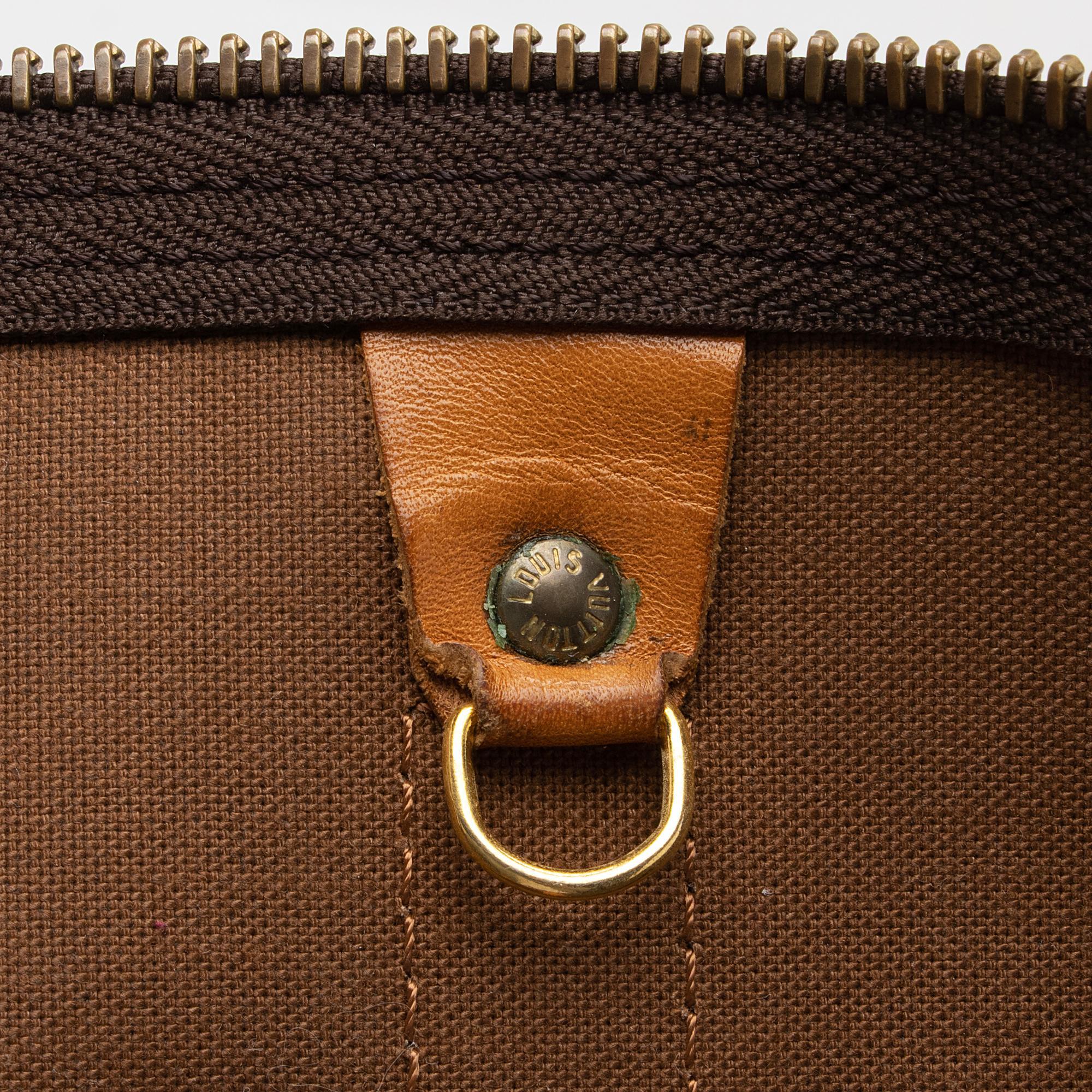 Louis Vuitton Vintage Monogram Canvas Keepall Bandouliere 50 Duffle Bag (SHF-RB8b0U)
