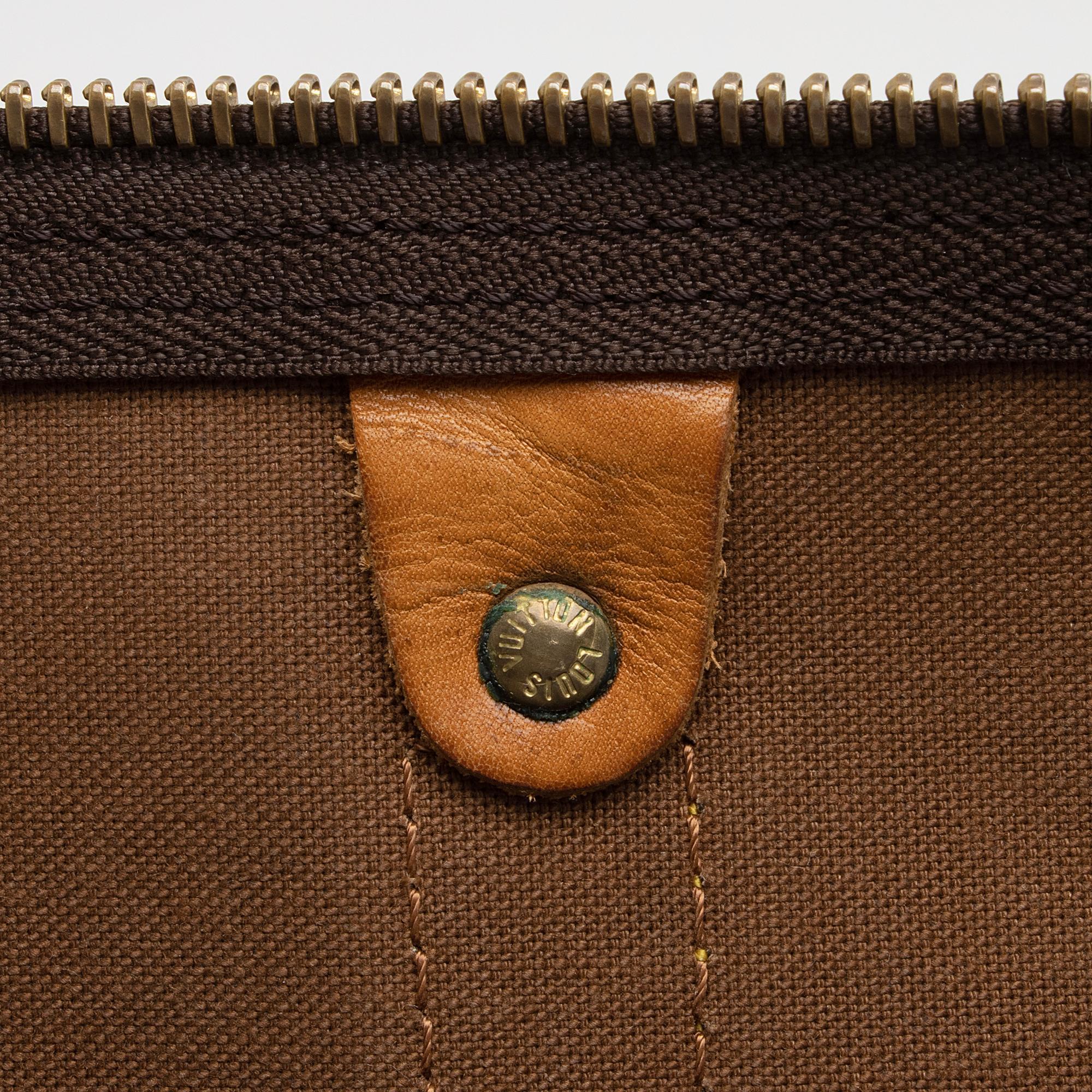 Louis Vuitton Vintage Monogram Canvas Keepall Bandouliere 50 Duffle Bag (SHF-RB8b0U)