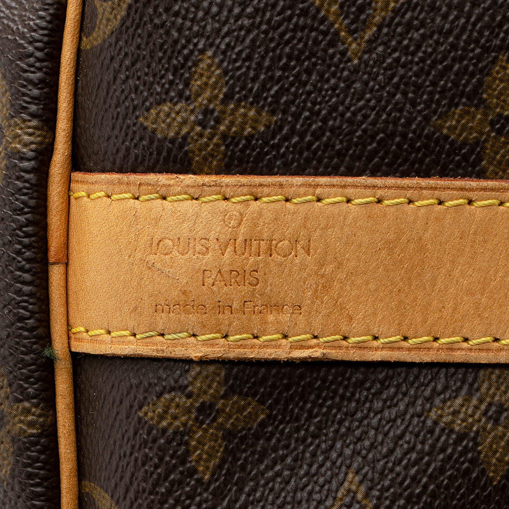 Louis Vuitton Vintage Monogram Canvas Keepall Bandouliere 60 Duffel Bag (SHF-20358)