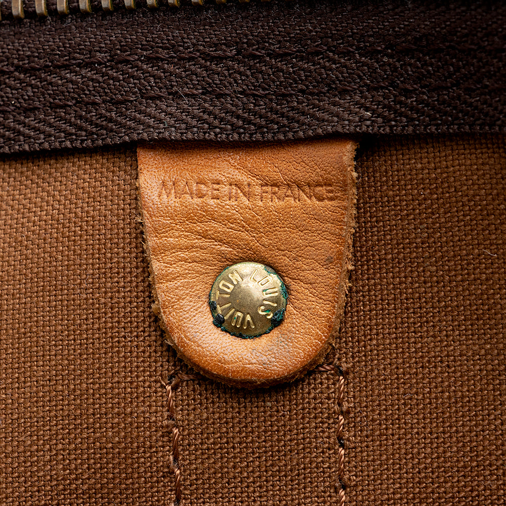 Louis Vuitton Vintage Monogram Canvas Keepall Bandouliere 60 Duffel Bag (SHF-21625)