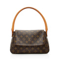 Louis Vuitton Vintage Monogram Canvas Mini Looping Shoulder Bag (SHF-21947)