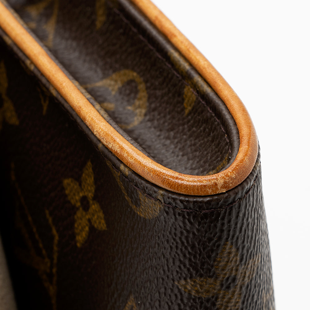 Louis Vuitton Vintage Monogram Canvas Pochette Twin GM Shoulder Bag (SHF-18399)