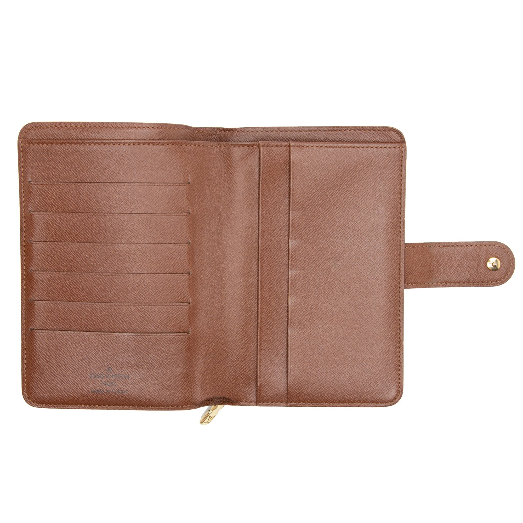 Louis Vuitton Vintage Monogram Canvas Porte Papier Zipper Wallet (SHF-Punscc)