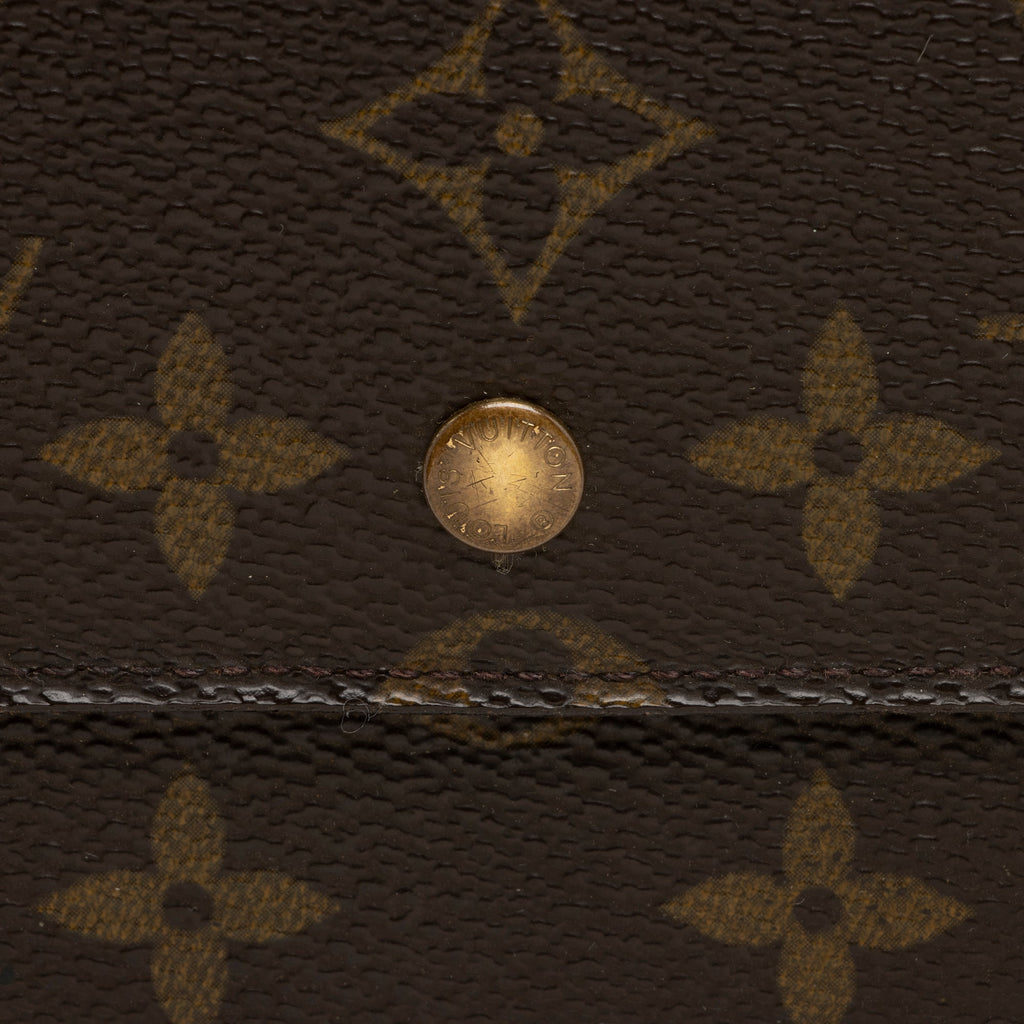 Louis Vuitton Vintage Monogram Canvas Porte Tresor International Wallet (SHF-VIGaP0)