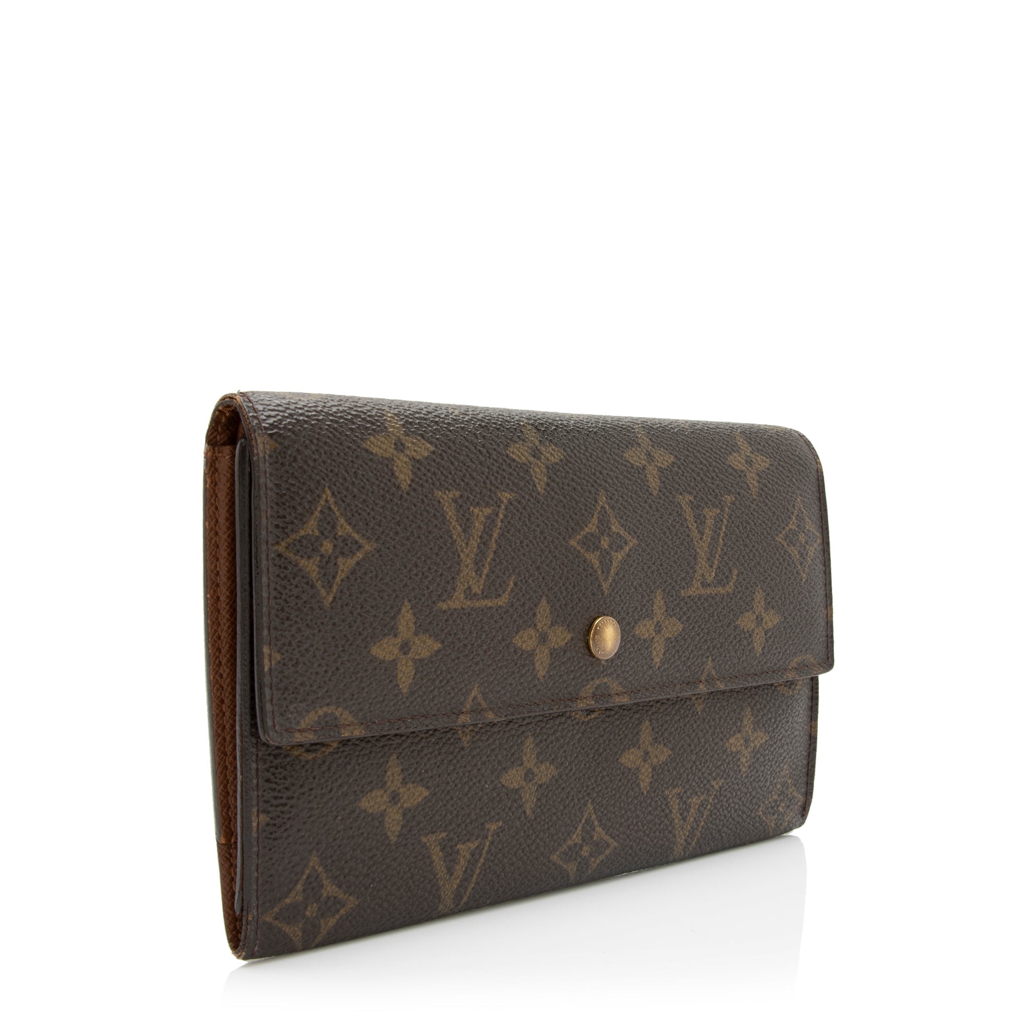 Louis Vuitton Vintage Monogram Canvas Porte Tresor International Wallet (SHF-VIGaP0)