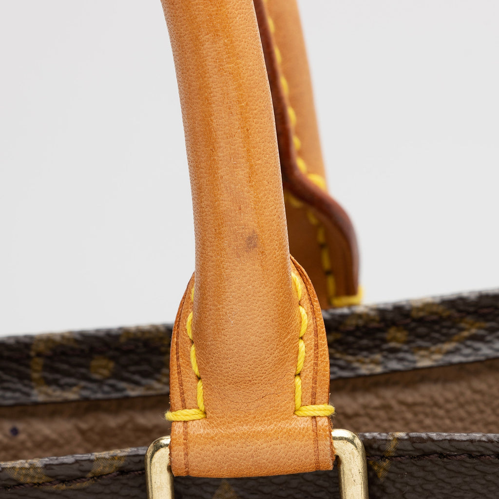 Louis Vuitton Vintage Monogram Canvas Sac Plat Tote (SHF-22683)