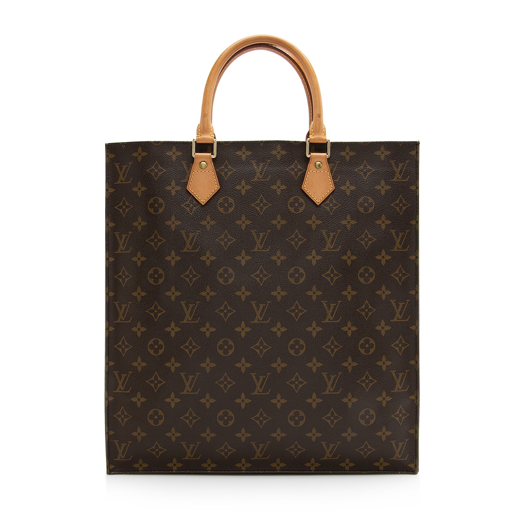 Louis Vuitton Vintage Monogram Canvas Sac Plat Tote (SHF-22683)