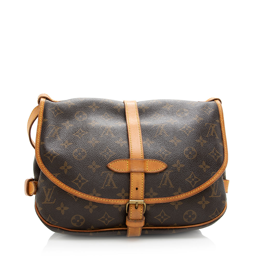 Louis Vuitton Vintage Monogram Canvas Saumur 30 Messenger Bag (SHF-qN3Go7)