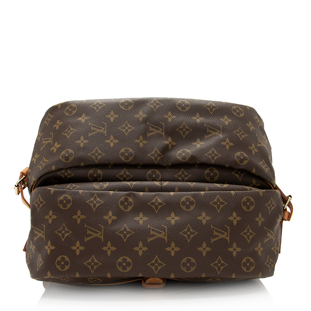 Louis Vuitton Vintage Monogram Canvas Saumur 35 Messenger Bag (SHF-20371)