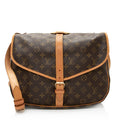 Louis Vuitton Vintage Monogram Canvas Saumur 35 Messenger Bag (SHF-20371)