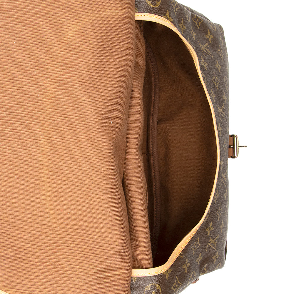 Louis Vuitton Vintage Monogram Canvas Saumur 35 Messenger Bag (SHF-20371)