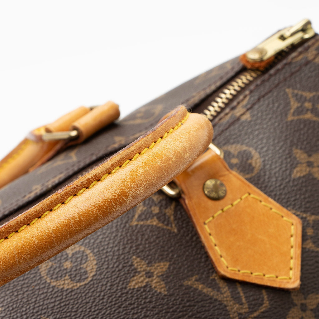 Louis Vuitton Vintage Monogram Canvas Speedy 30 Satchel - FINAL SALE (SHF-i487yQ)