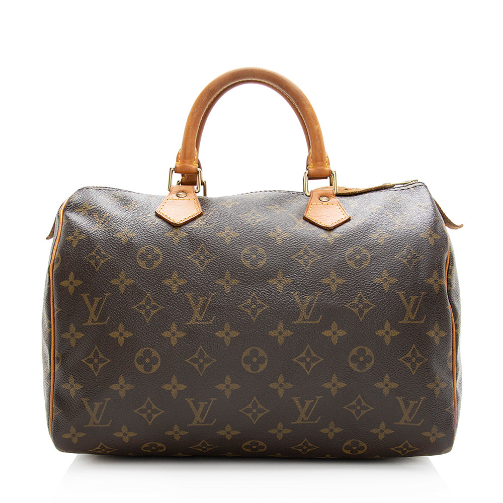 Louis Vuitton Vintage Monogram Canvas Speedy 30 Satchel - FINAL SALE (SHF-20194)
