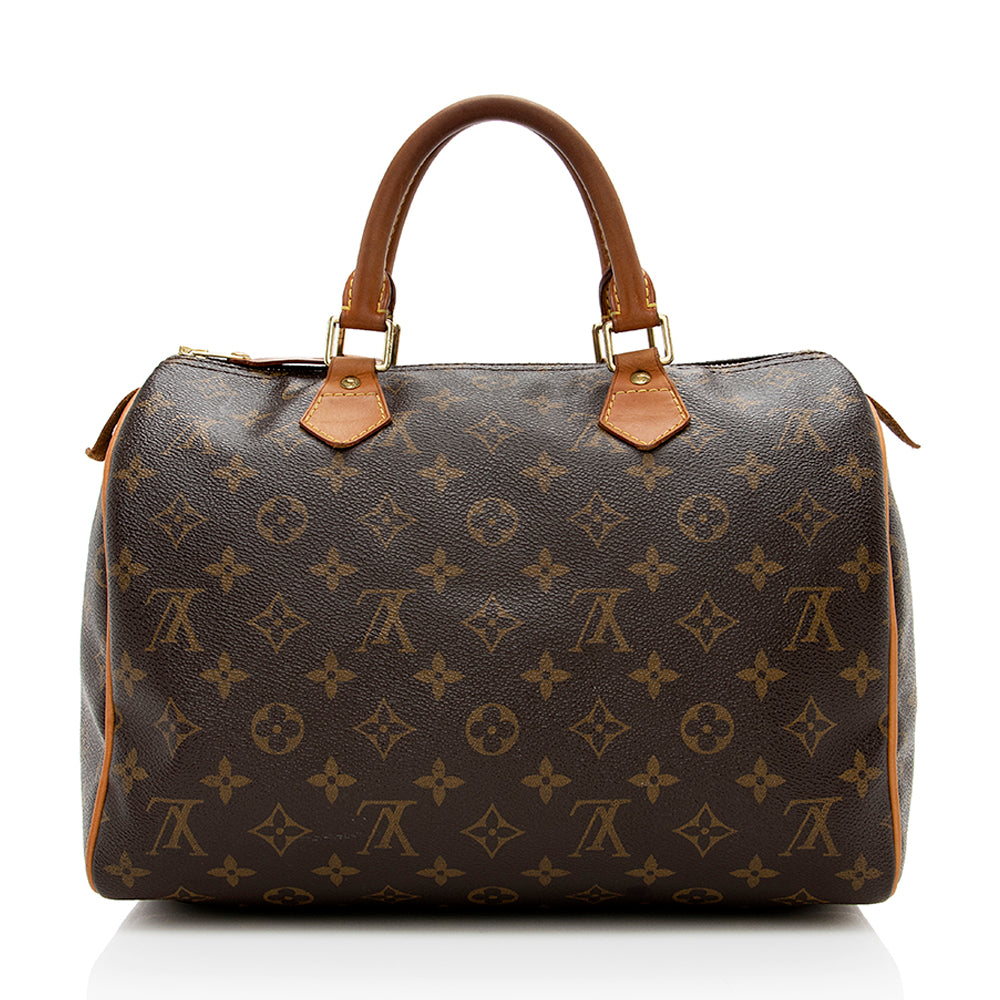 Louis Vuitton Vintage Monogram Canvas Speedy 30 Satchel (SHF-Nnx6Aj)