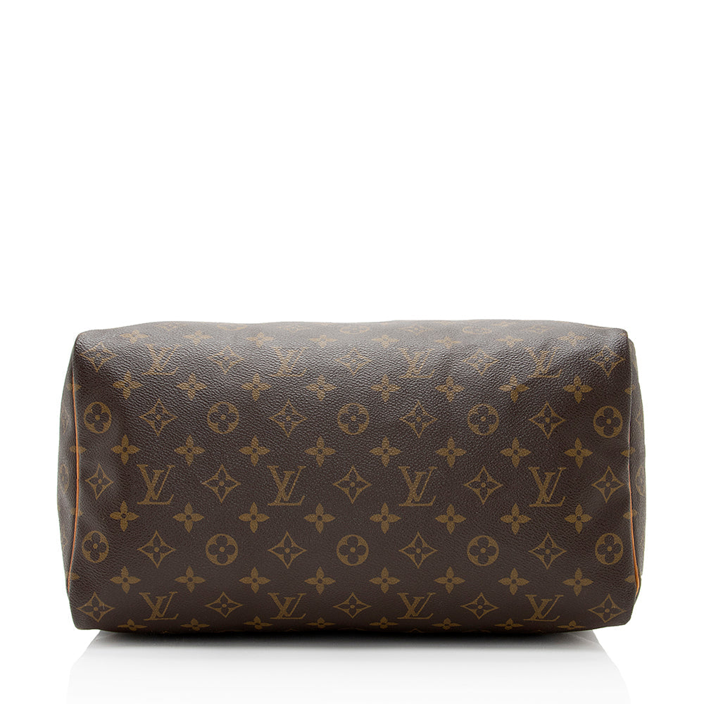 Louis Vuitton Vintage Monogram Canvas Speedy 35 Satchel (SHF-22048)