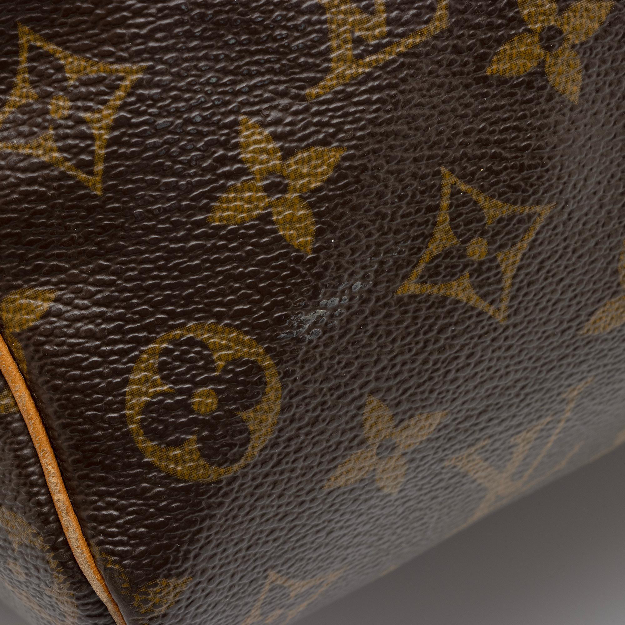 Louis Vuitton Vintage Monogram Canvas Speedy 35 Satchel (SHF-Ie8qGw)