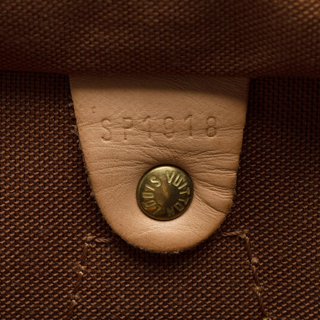 Louis Vuitton Vintage Monogram Canvas Speedy 35 Satchel (SHF-Ie8qGw)