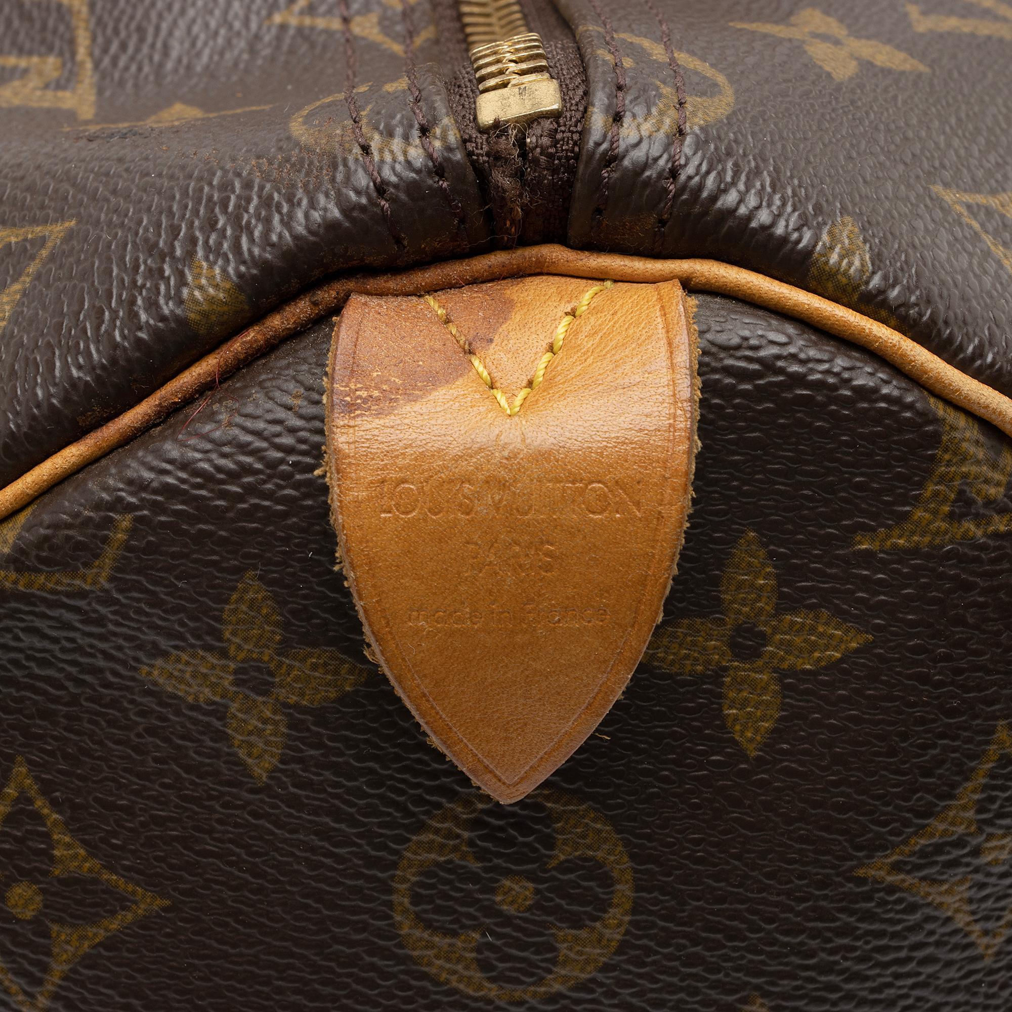 Louis Vuitton Vintage Monogram Canvas Speedy 35 Satchel (SHF-Ie8qGw)