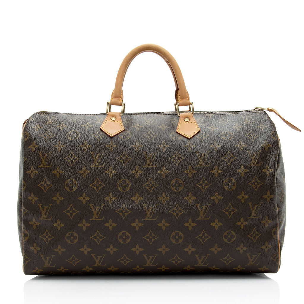 Louis Vuitton Vintage Monogram Canvas Speedy 40 Satchel (SHF-eyYBWC)