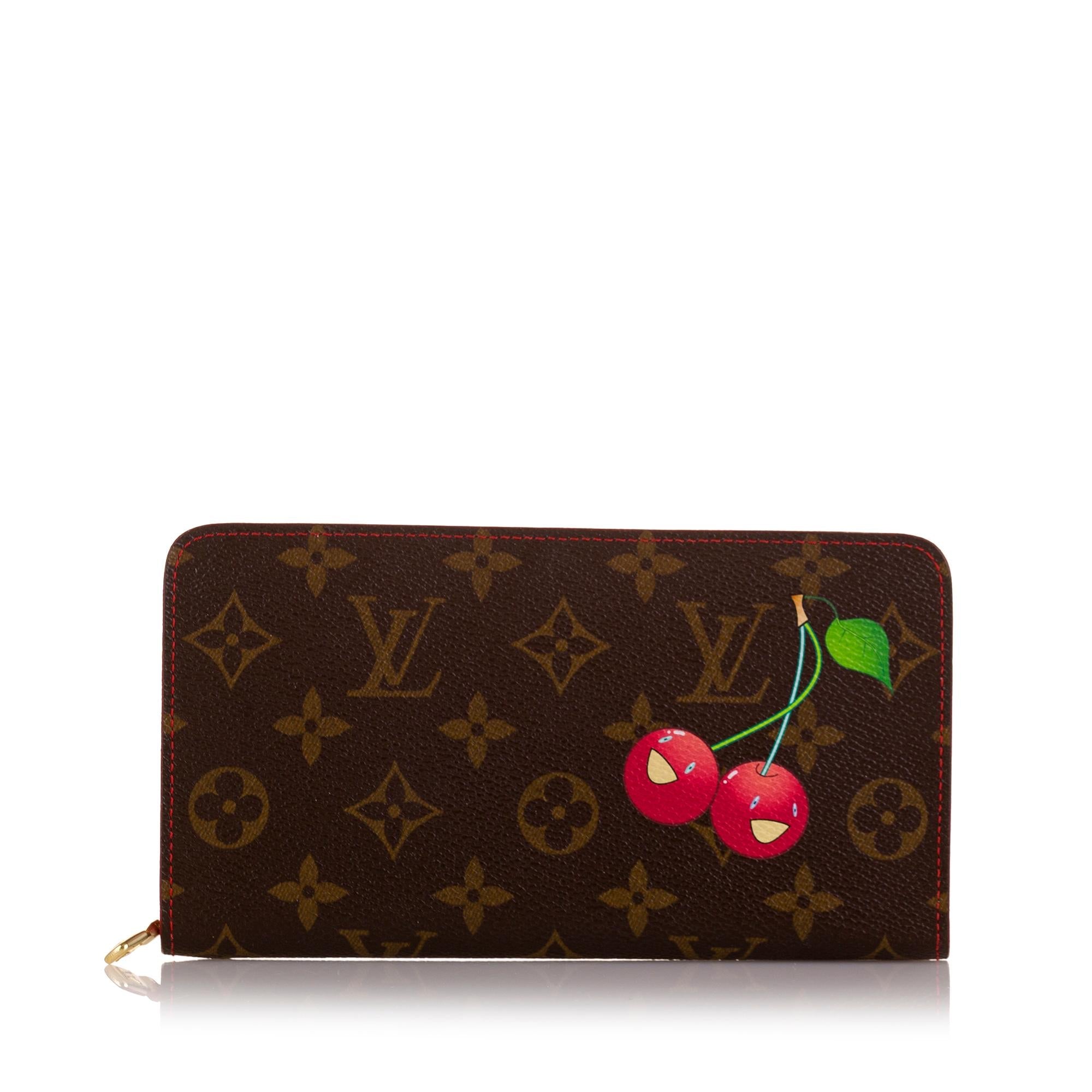 Louis Vuitton x Takashi Murakami Monogram Cerises Zippy (SHG-XVFROn)