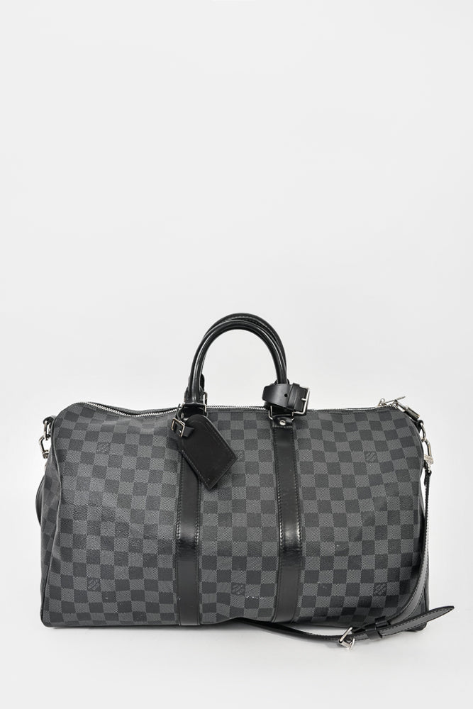 Louis Vuitton Damier Graphite Keepall 45 Bandouliere w/ Strap