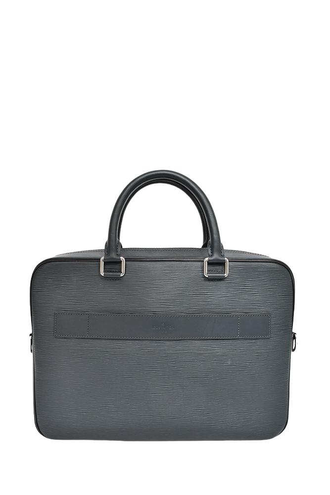Louis Vuitton Grey Epi Leather Zip Briefcase (No Strap)