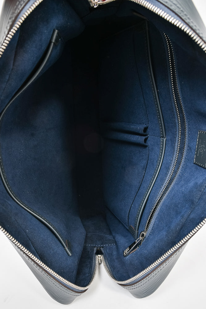 Louis Vuitton Grey Epi Leather Zip Briefcase (No Strap)