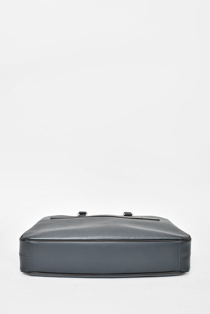 Louis Vuitton Grey Epi Leather Zip Briefcase (No Strap)