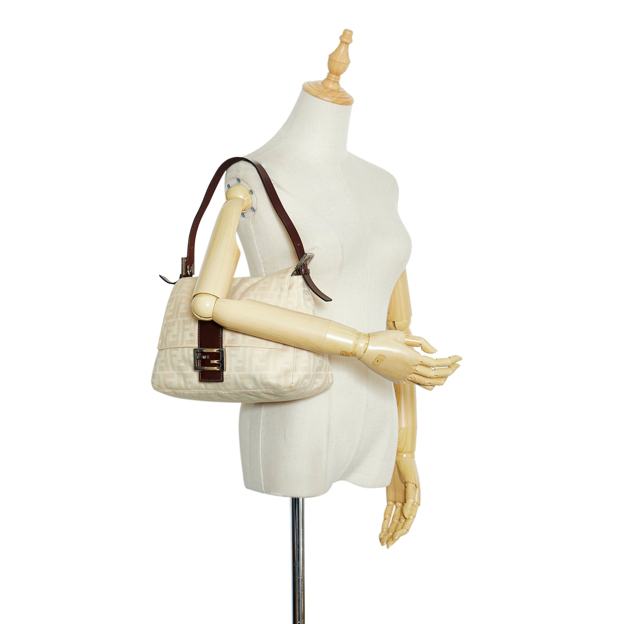 FENDI Zucca Mamma Forever Brown